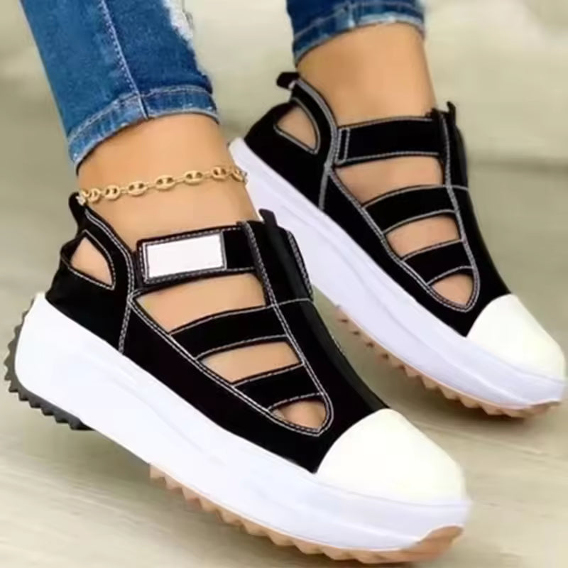 Concise Rubber Hook And Loop Heels Cover Heel Platform Shoes