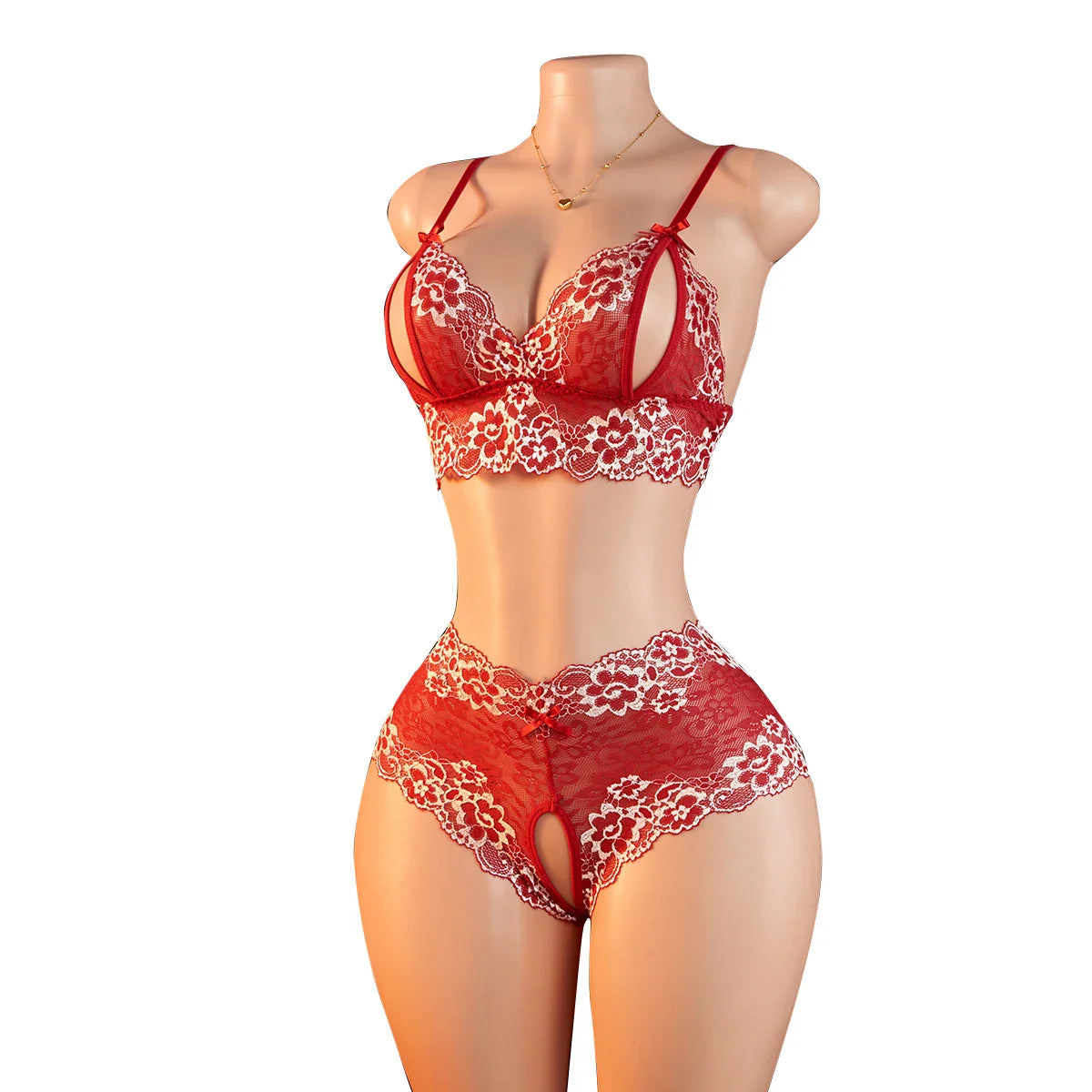 Contrast Color Lace Lingerie
