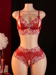 Contrast Color Lace Lingerie