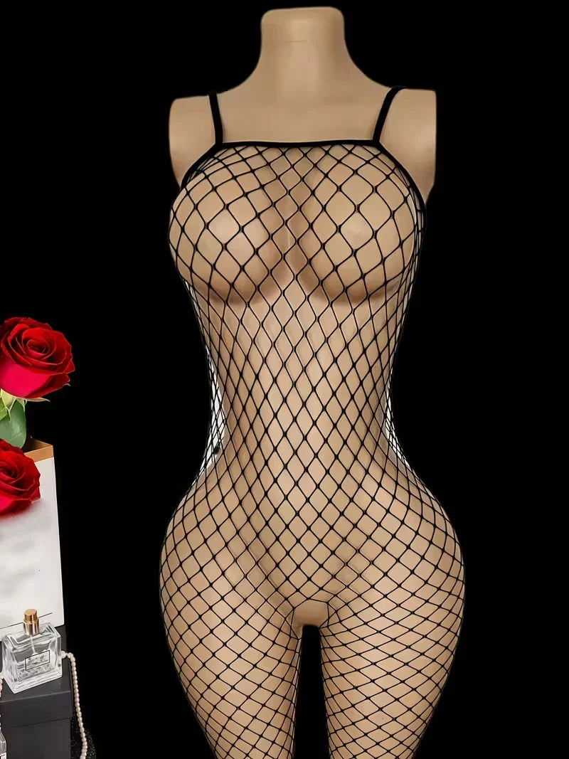 Crotchless Bodysuits Transparent Bodystocking Bold Body Suit Open Crotch Pantyhose Erotic