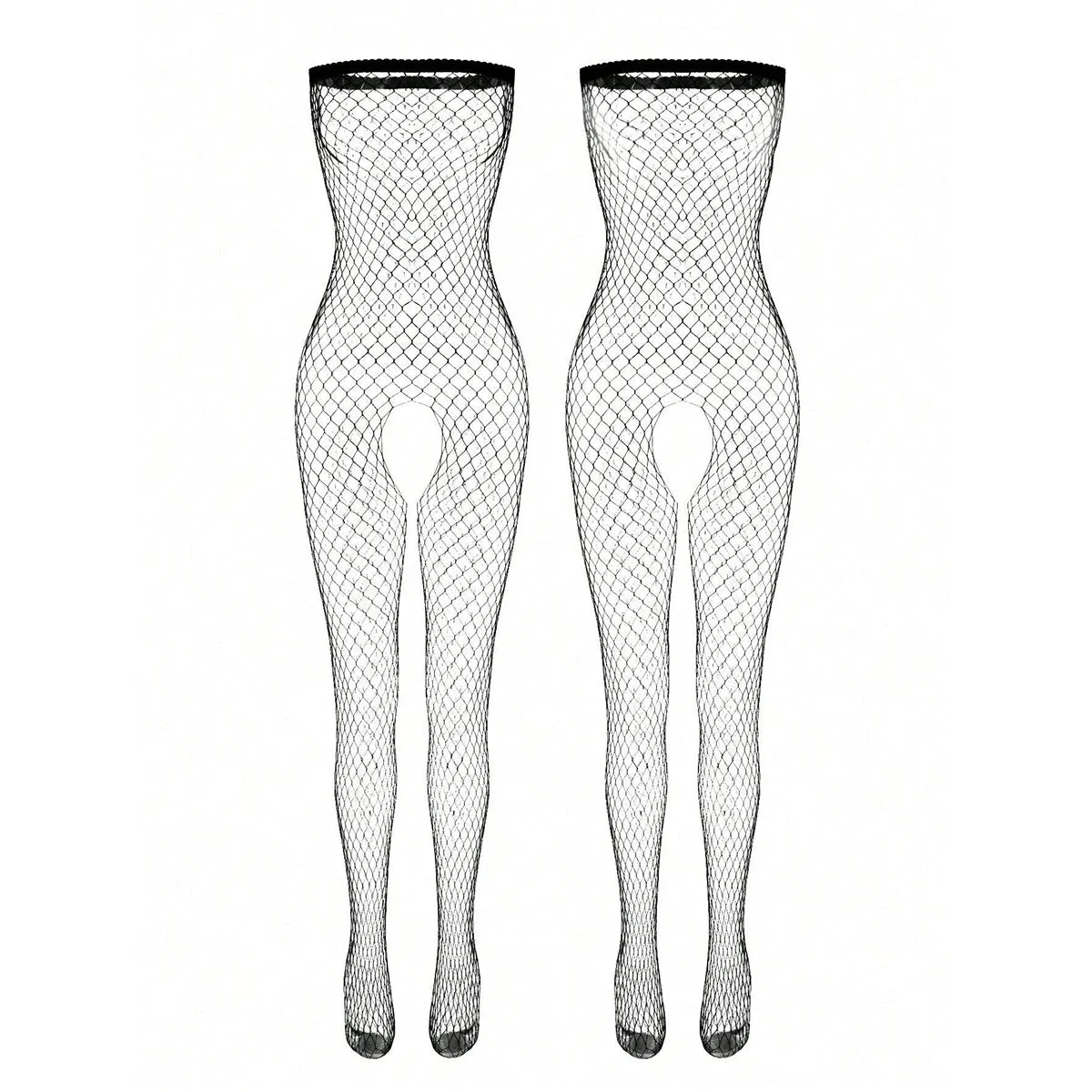 Crotchless Teddy Bodysuits Lingerie Fishnet Hollow Open Bra Underwear Erotic Apparel Black Bodysuit & Body Stockings