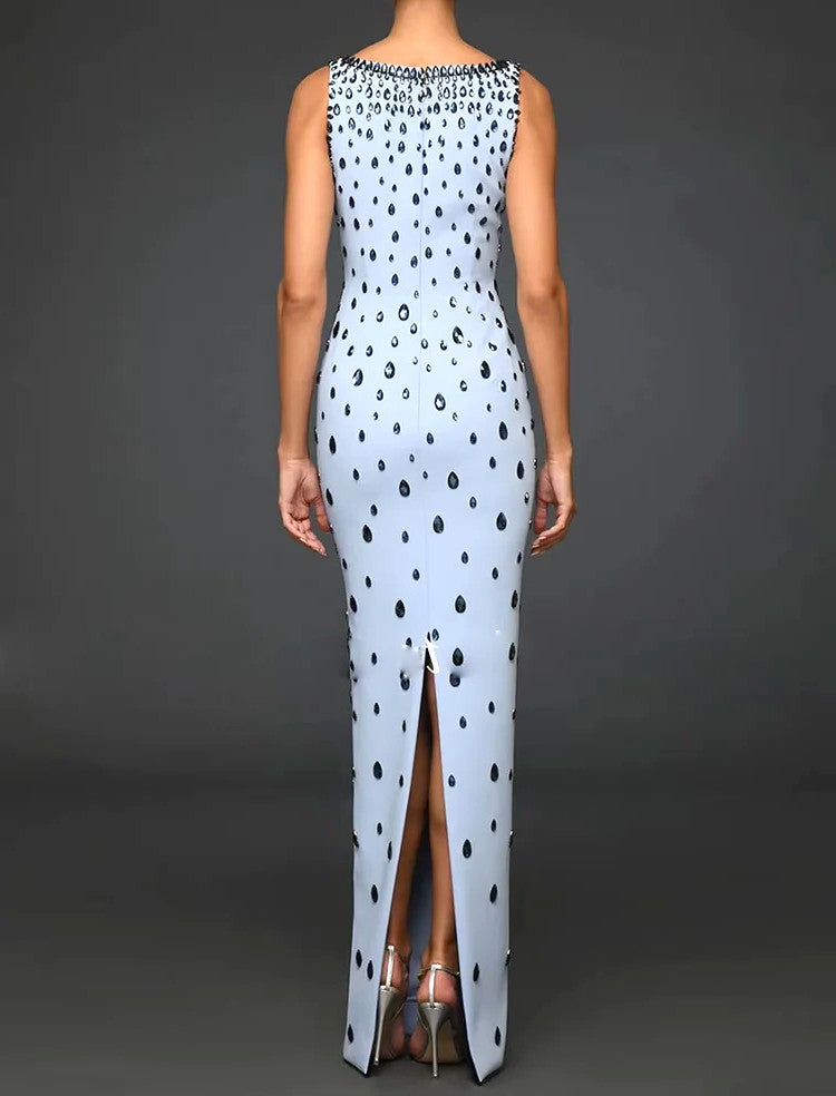 Crystal Maxi Dress Light Blue