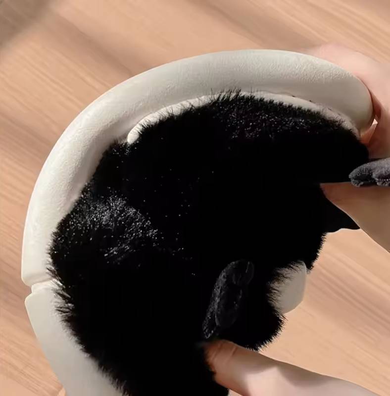 Cute Cartoon Soft Bottom Home Cotton Flip Flops Furry Slippers
