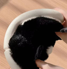 Cute Cartoon Soft Bottom Home Cotton Flip Flops Furry Slippers