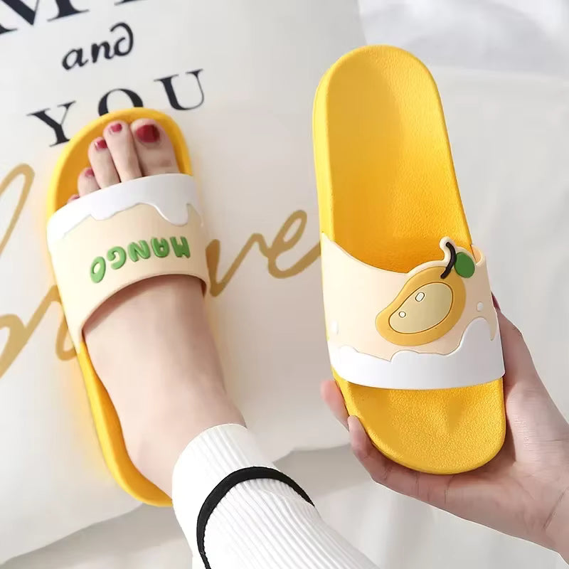 Cute Fruit Flip Flops Beach antiskid Casual outdoors bottom Home slippers