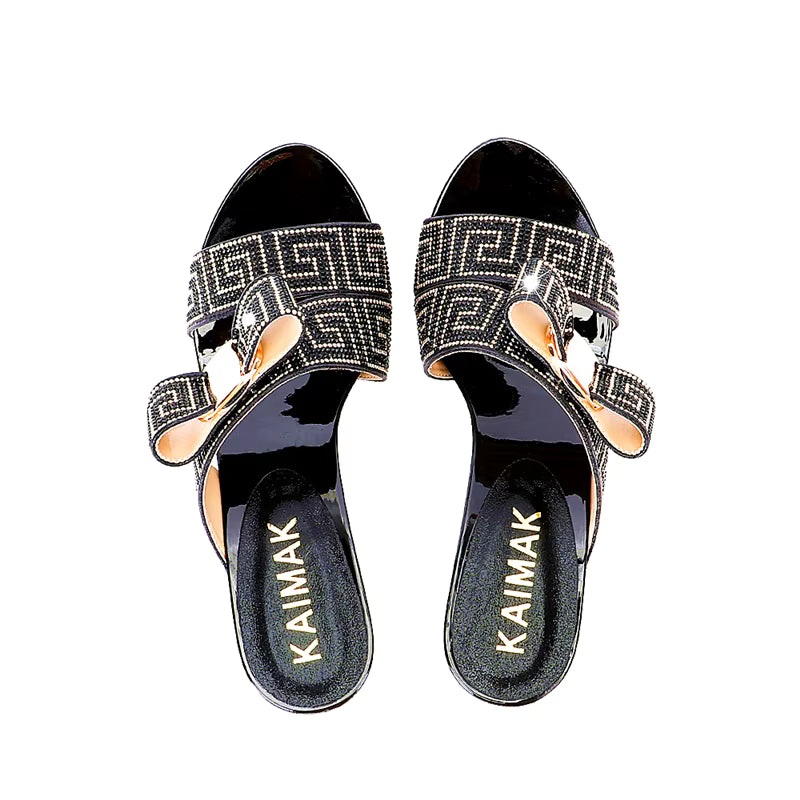 Diamond Bow Wallet High-Heeled Slippers Crystal Shoe Bag set