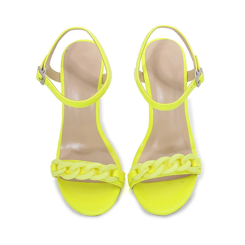Elegant Buckle Strap Stiletto Party Outdoors High Heels Sandals