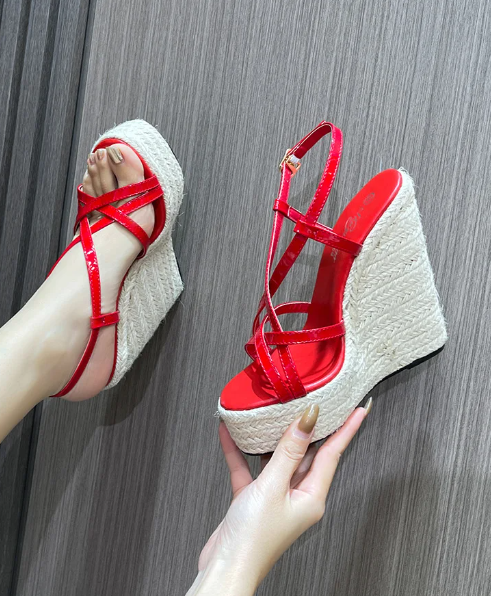 Elegant Comfort Wedges Catwalk Show Platform High Heels