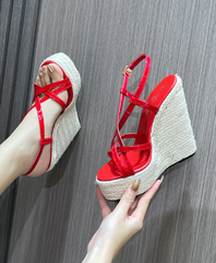 Elegant Comfort Wedges Catwalk Show Platform High Heels