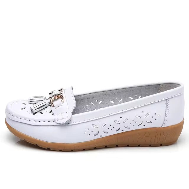 Elegant Formal Light Cut Square Party Low Heeled Shoes