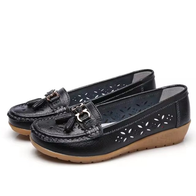 Elegant Formal Light Cut Square Party Low Heeled Shoes