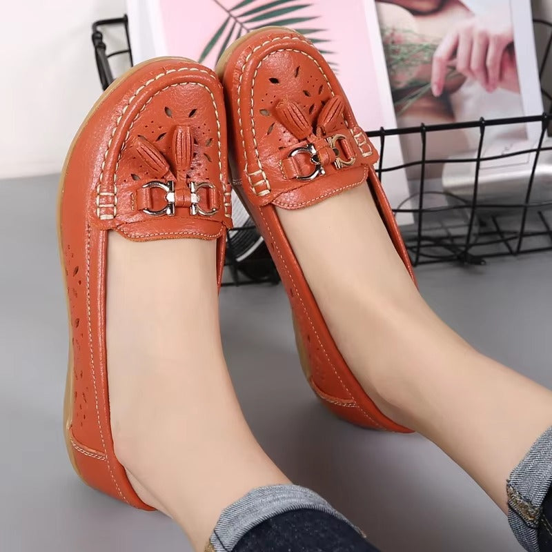 Elegant Formal Light Cut Square Party Low Heeled Shoes
