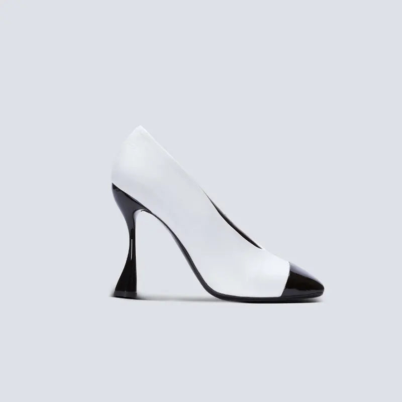 Lacquer Leather Wedding Party Square Headed Thin High Heels