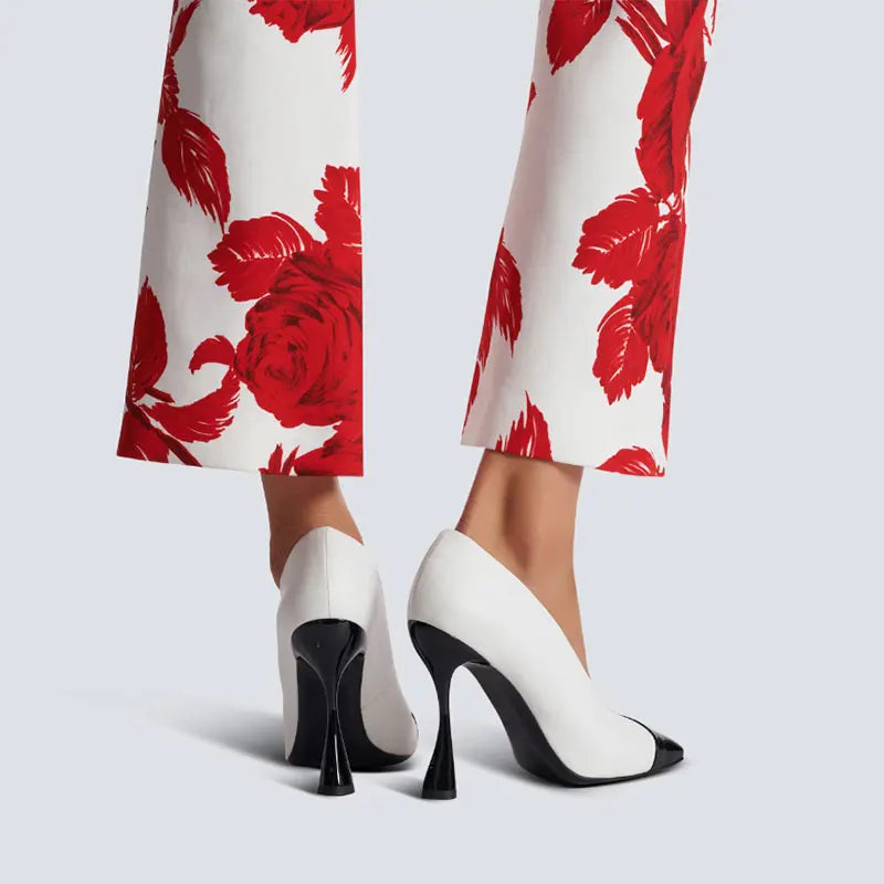 Lacquer Leather Wedding Party Square Headed Thin High Heels