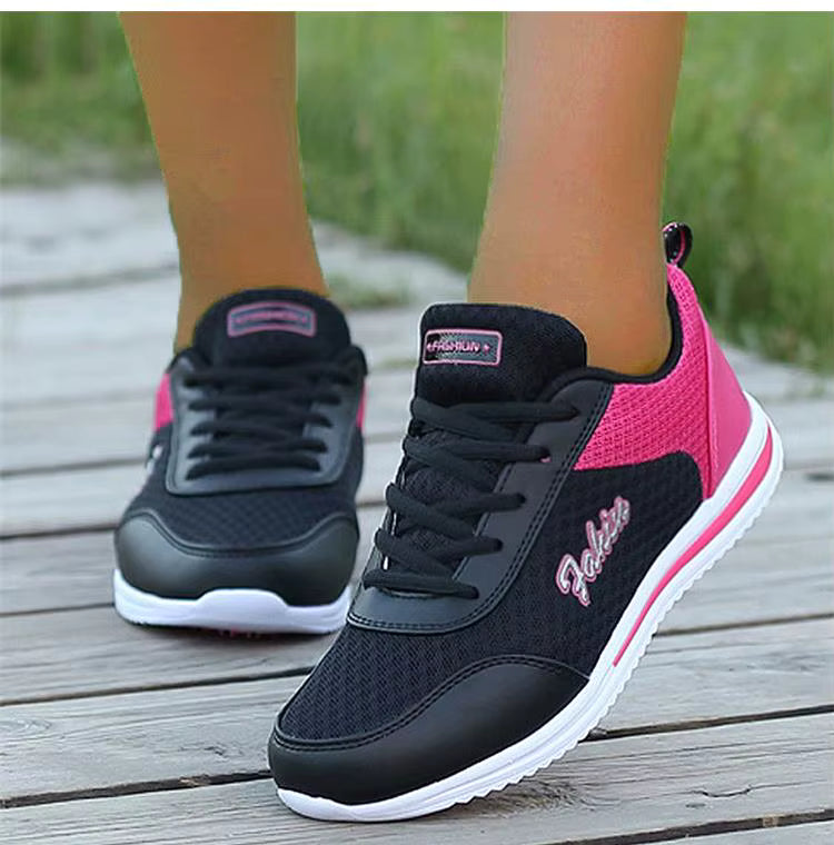 Elegant Mesh Trainers Platform Mixed colors Chunky Shoes