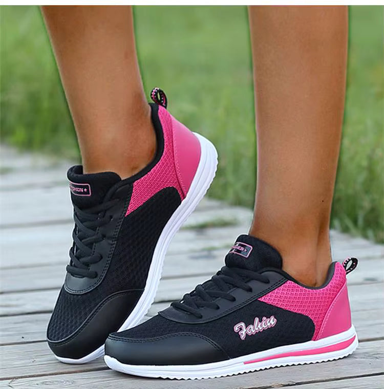Elegant Mesh Trainers Platform Mixed colors Chunky Shoes