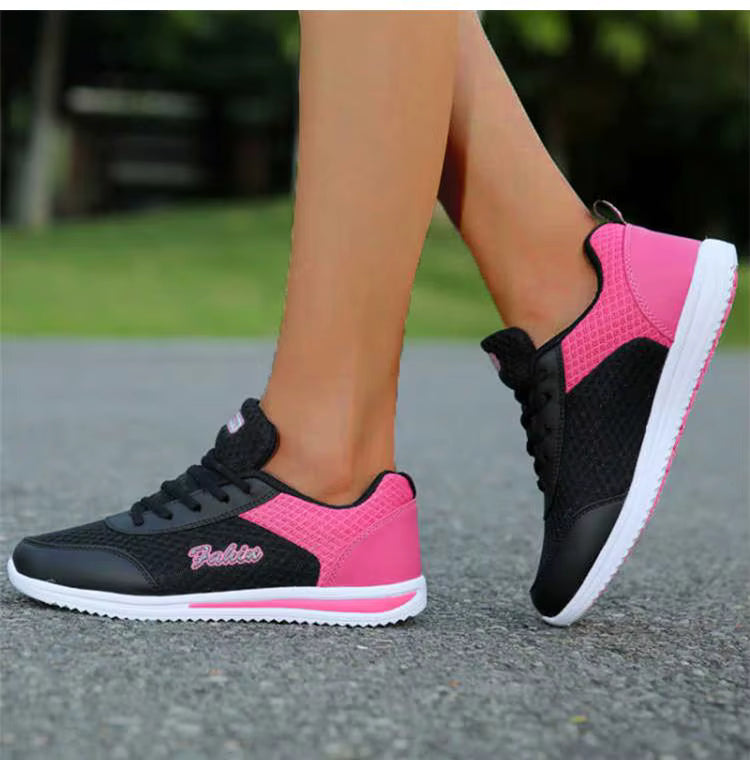 Elegant Mesh Trainers Platform Mixed colors Chunky Shoes