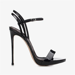 Elegant Open Toes Versatile Waterproof Platform Super High Heels