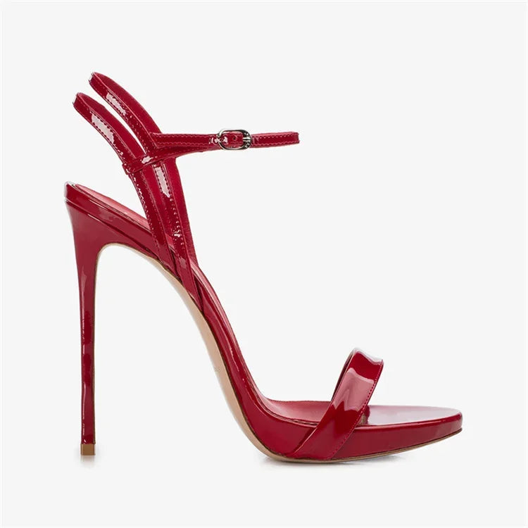 Elegant Open Toes Versatile Waterproof Platform Super High Heels