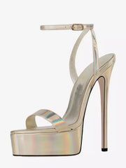 Elegant Platform Solid Color Street Wear Open Toe High Heel
