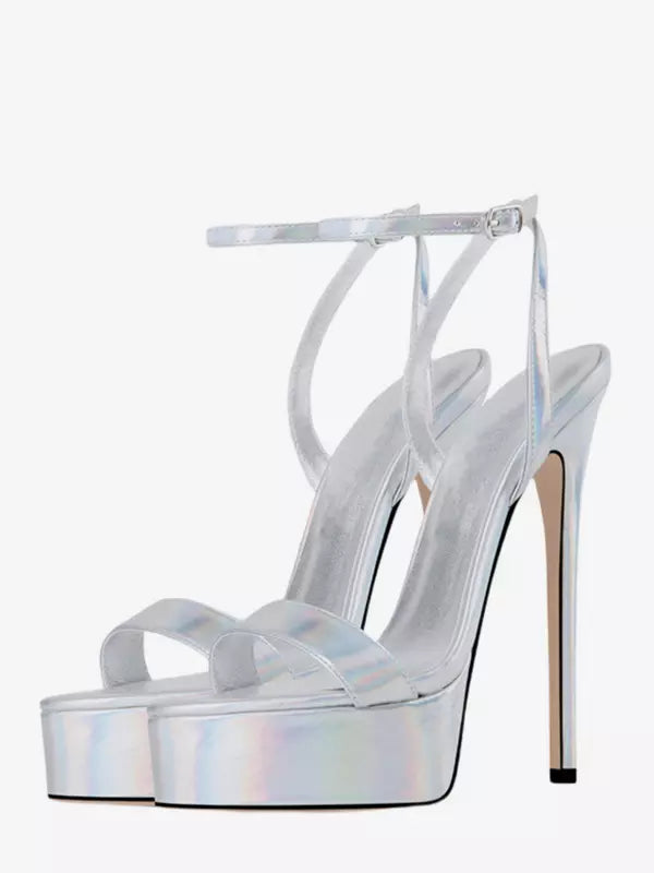 Elegant Platform Solid Color Street Wear Open Toe High Heel