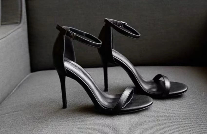 Elegant Platform Waterproof Stiletto Open-Toe Ultra-High Heels Pumps