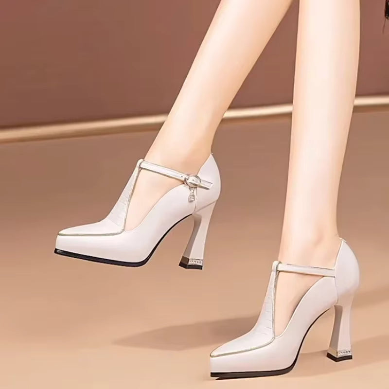 Elegant Pointed Toe Trend Platform Pumps Party Sandal High Heels