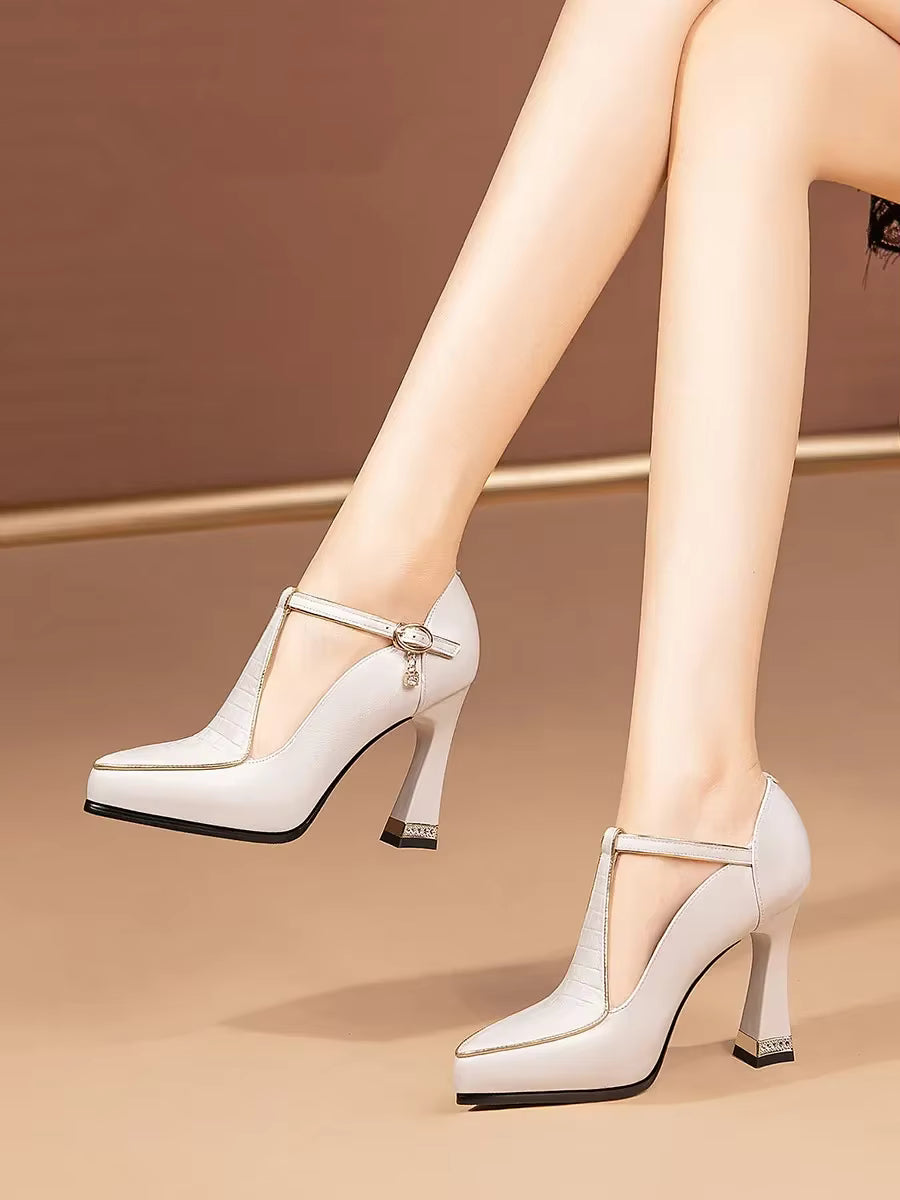 Elegant Pointed Toe Trend Platform Pumps Party Sandal High Heels