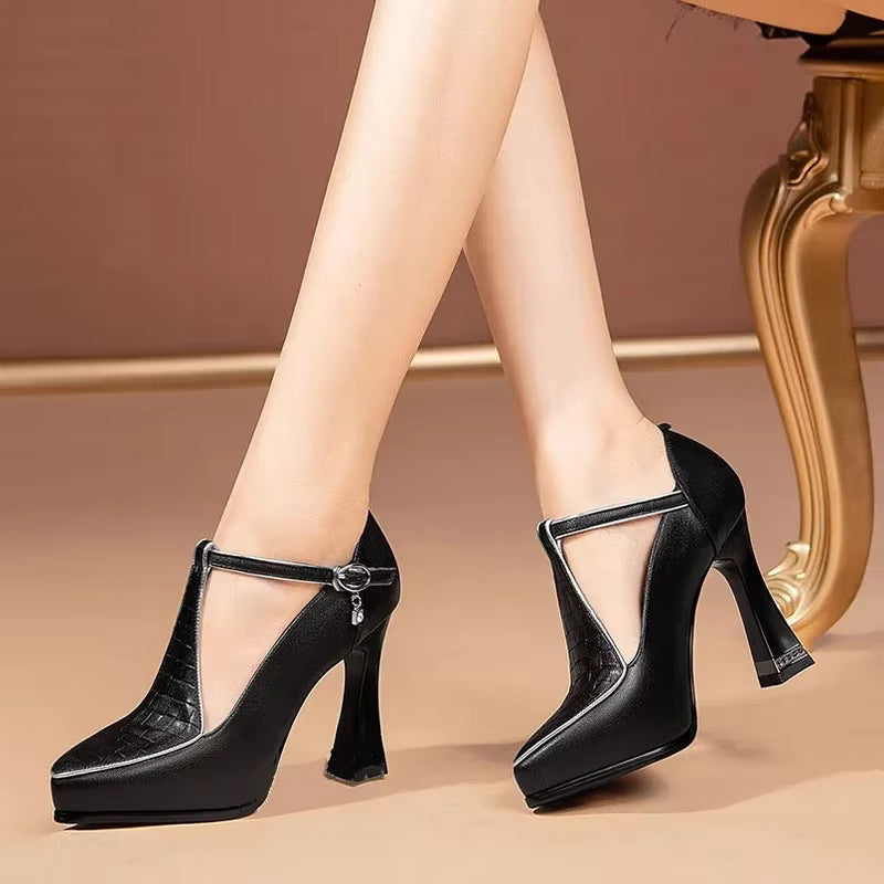 Elegant Pointed Toe Trend Platform Pumps Party Sandal High Heels