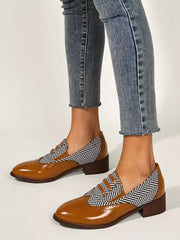 Elegant Round Toe Polyurethane Daily Casual Puppy Heel