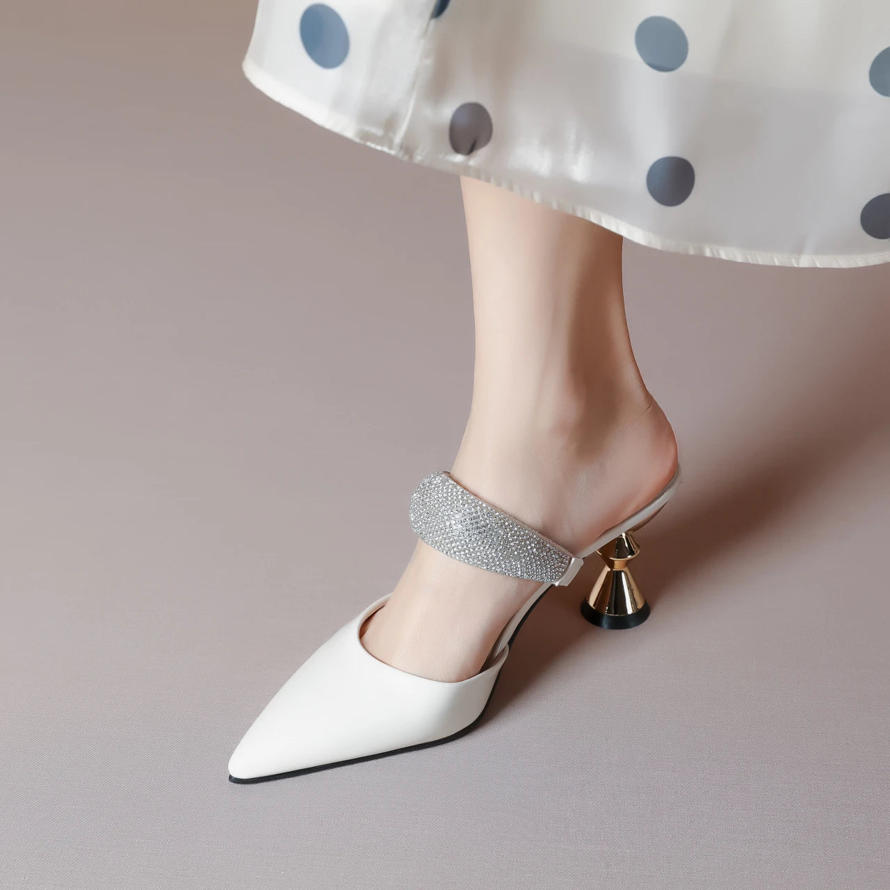 Elegant Round Toe Strange Style High Heels Outdoor Shoes Sandals