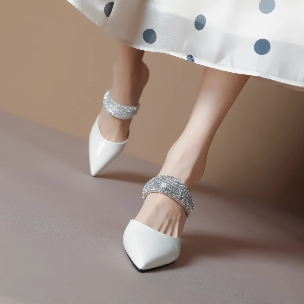 Elegant Round Toe Strange Style High Heels Outdoor Shoes Sandals