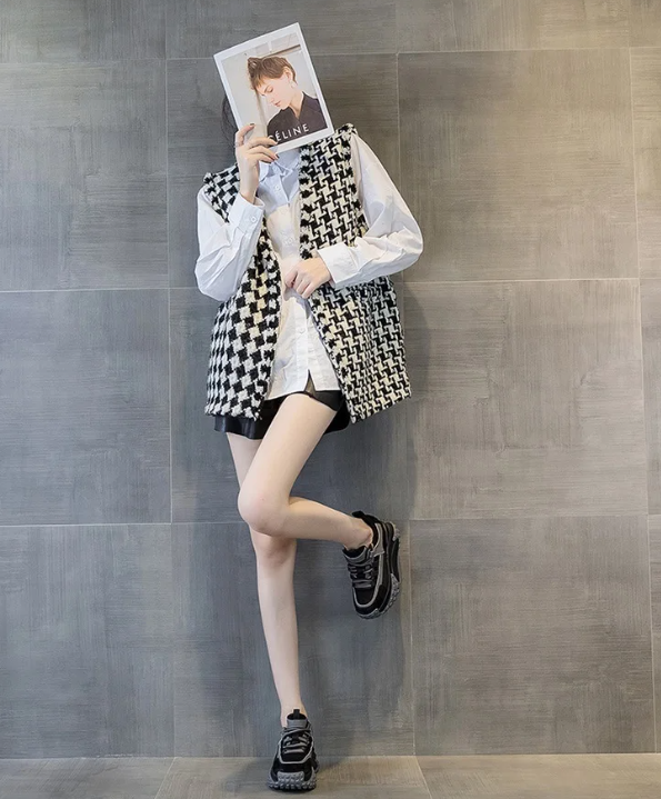 Elegant Rubber Genuine Leather Platform Wedge Chunky Shoes