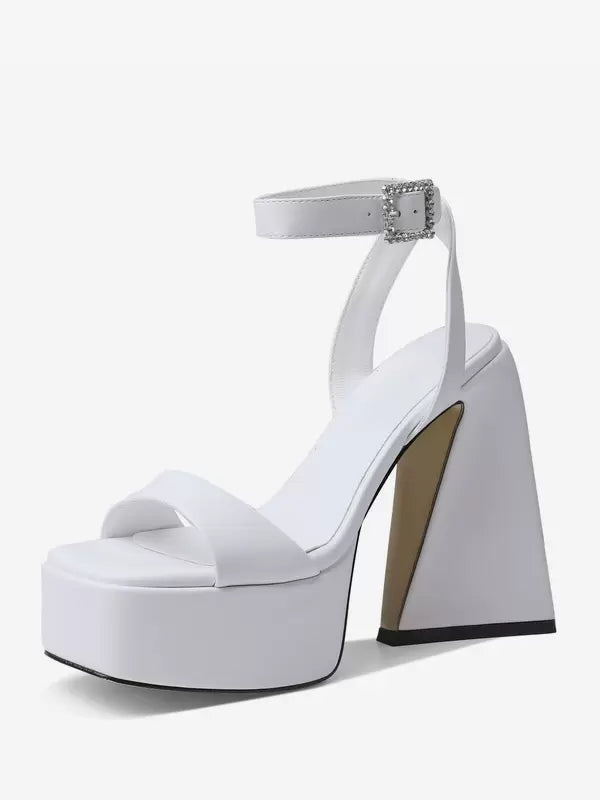 Elegant Square Toe Chunky Heel