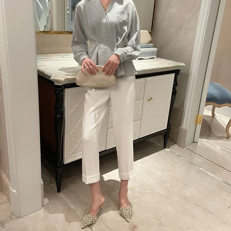 Elegant String Bead Crystal Patchwork Slip On Thin Heels Sandals
