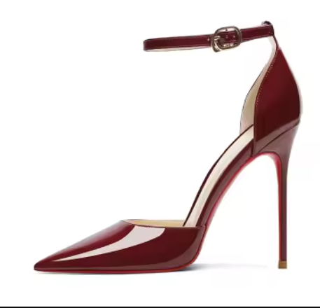 Elegant straight strap for professional patent leather comfortable shoes