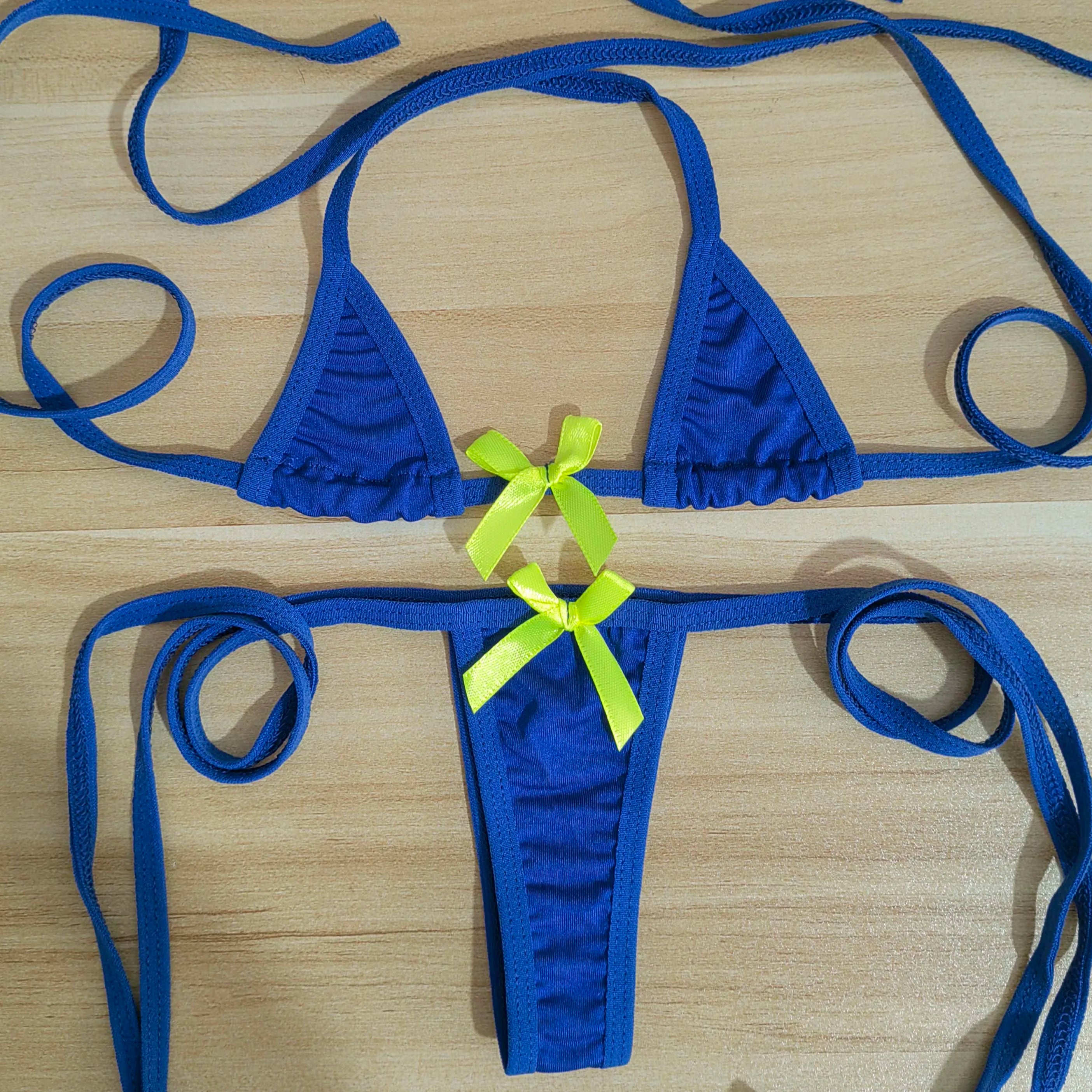 European and American cross-border new sports bikini mini erotic underwear swimsuit set