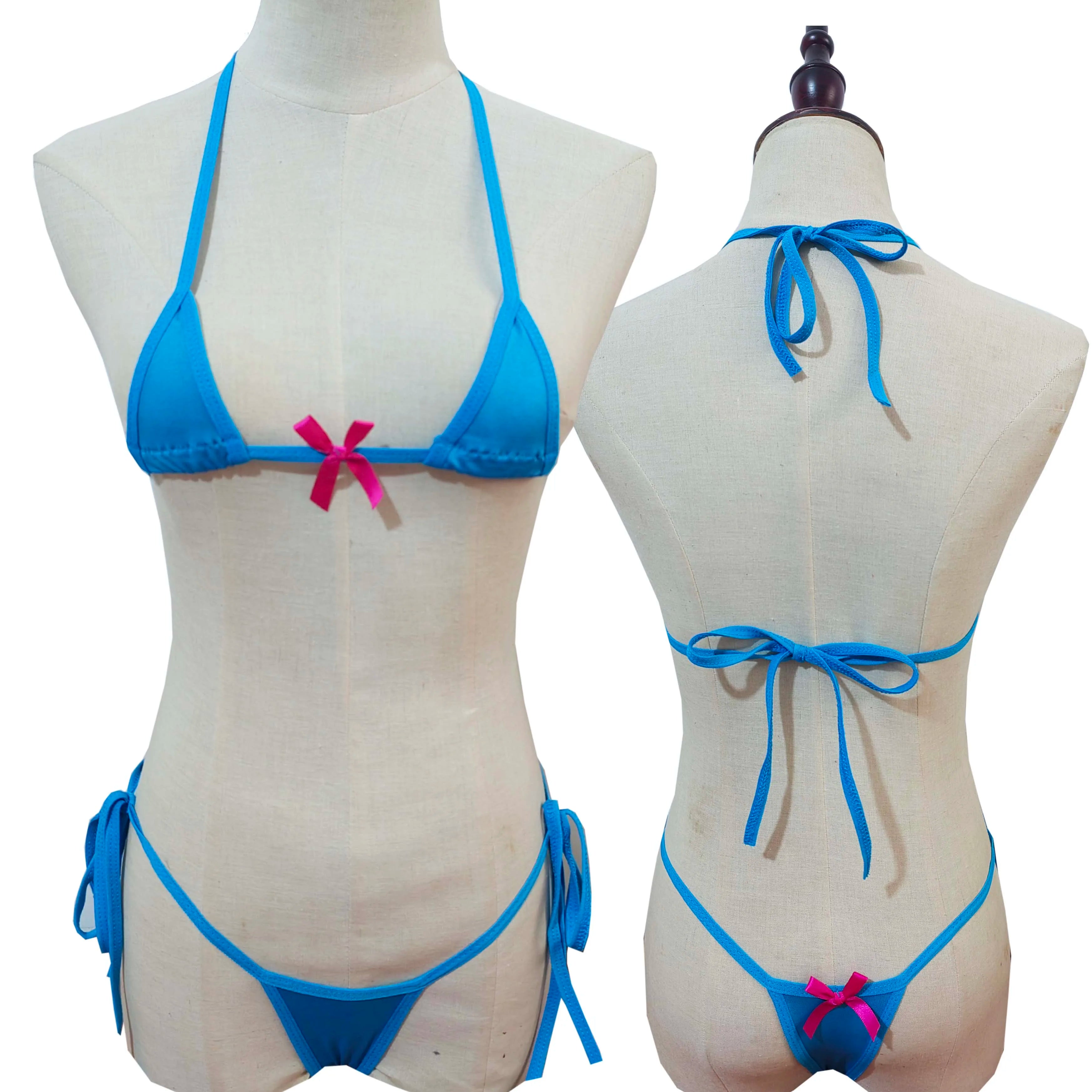 European and American cross-border new sports bikini mini erotic underwear swimsuit set