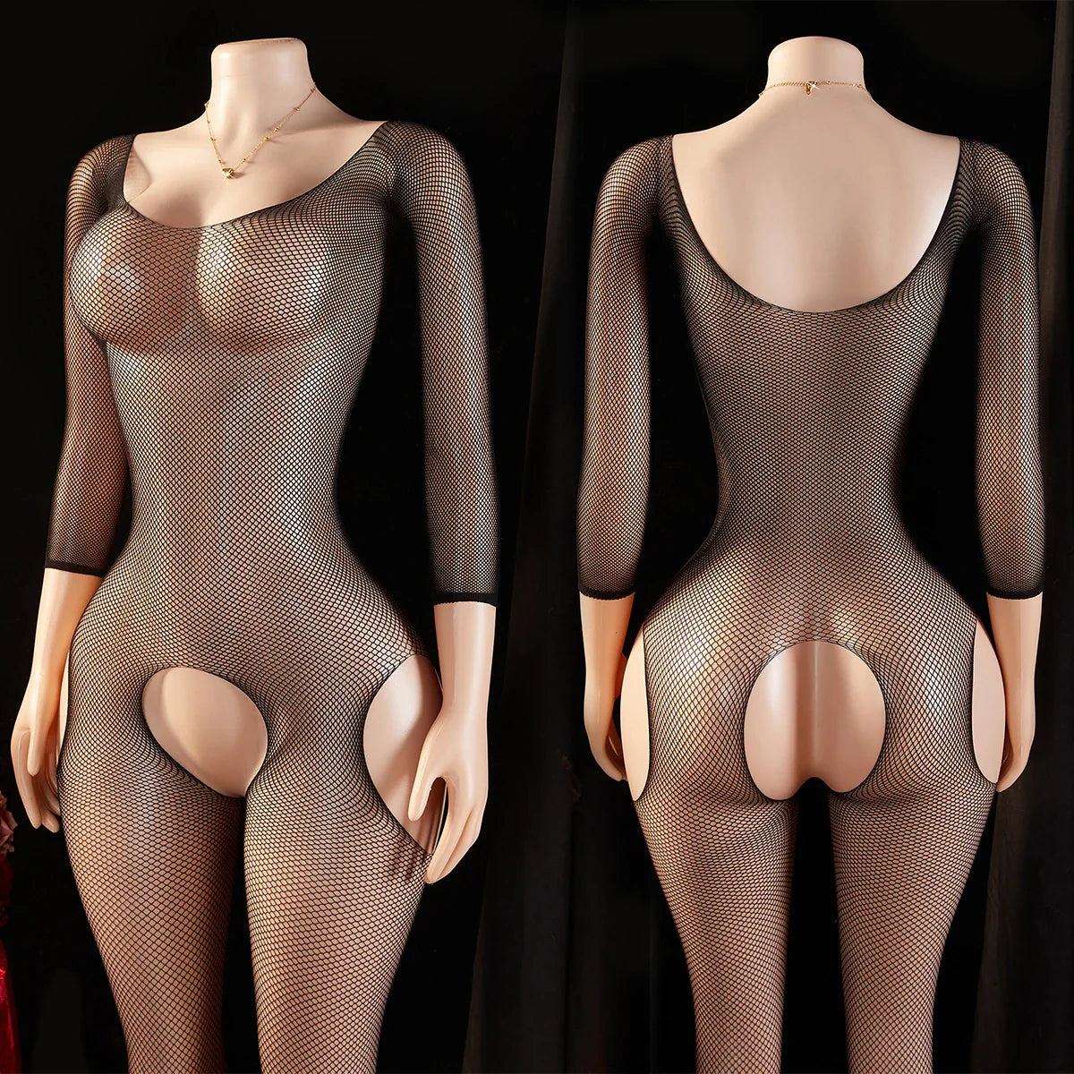 Exotic Halter Fishnets Bodystocking Tight Sheer Pantyhose Crotchless Erotic Costumes Porn Transparent Bodysuits