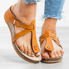 Fashion Sandals Stitching Sandals Open Toe Casual Shoes Platform Wedge Slides Beach Shoes