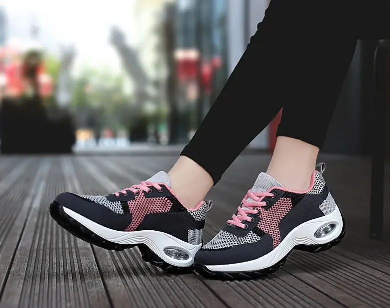 Fashion Wedge Casual Comfortable Breathable Platform Sport Shoes Outdoor Running Sneakers