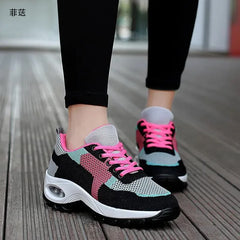 Fashion Wedge Casual Comfortable Breathable Platform Sport Shoes Outdoor Running Sneakers