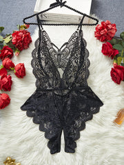 Floral Lace Coverall