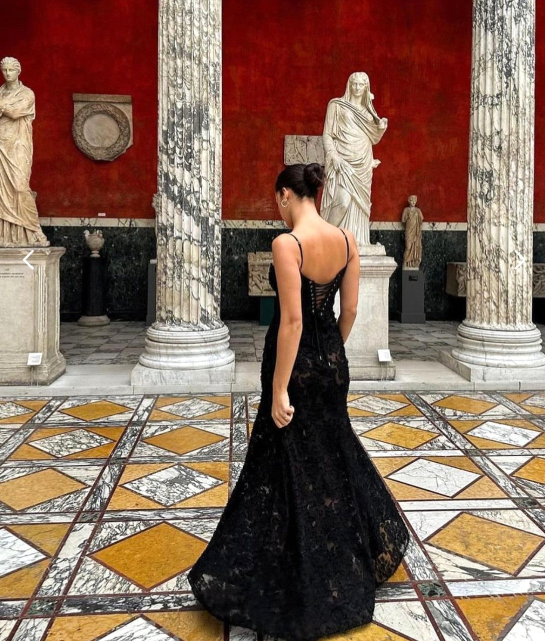 Floral Corset Maxi Dress Black