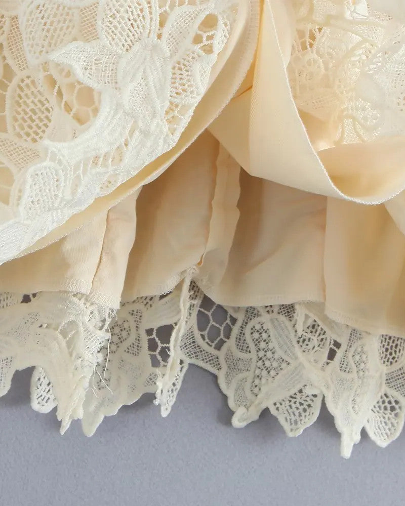 white crochet skater dress Lulus Florentia White Crochet Lace Skater Dress Size Small, NEW With Tags