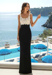 Floral Bustier Maxi Dress Black Ivory