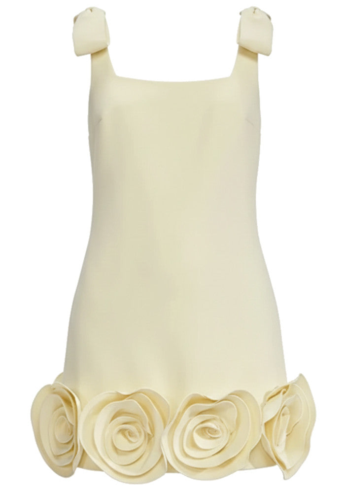 Floral Hem Dress Yellow