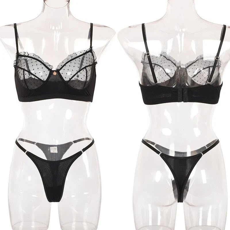 Flounce Lingerie Lace Transparent Underwear Delicate Erotic Lingerie Set Porn Exotic Sets Sexiest Outfit