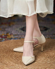Formal Covered Buckle Strap Party Hollow High Heels Sandals