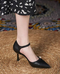 Formal Covered Buckle Strap Party Hollow High Heels Sandals